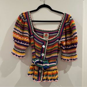 FARM Rio Crocheted Top
